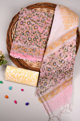 Premium Sanganeri Printed kota Suit With Kota Doria Duppta(BFFKO57)